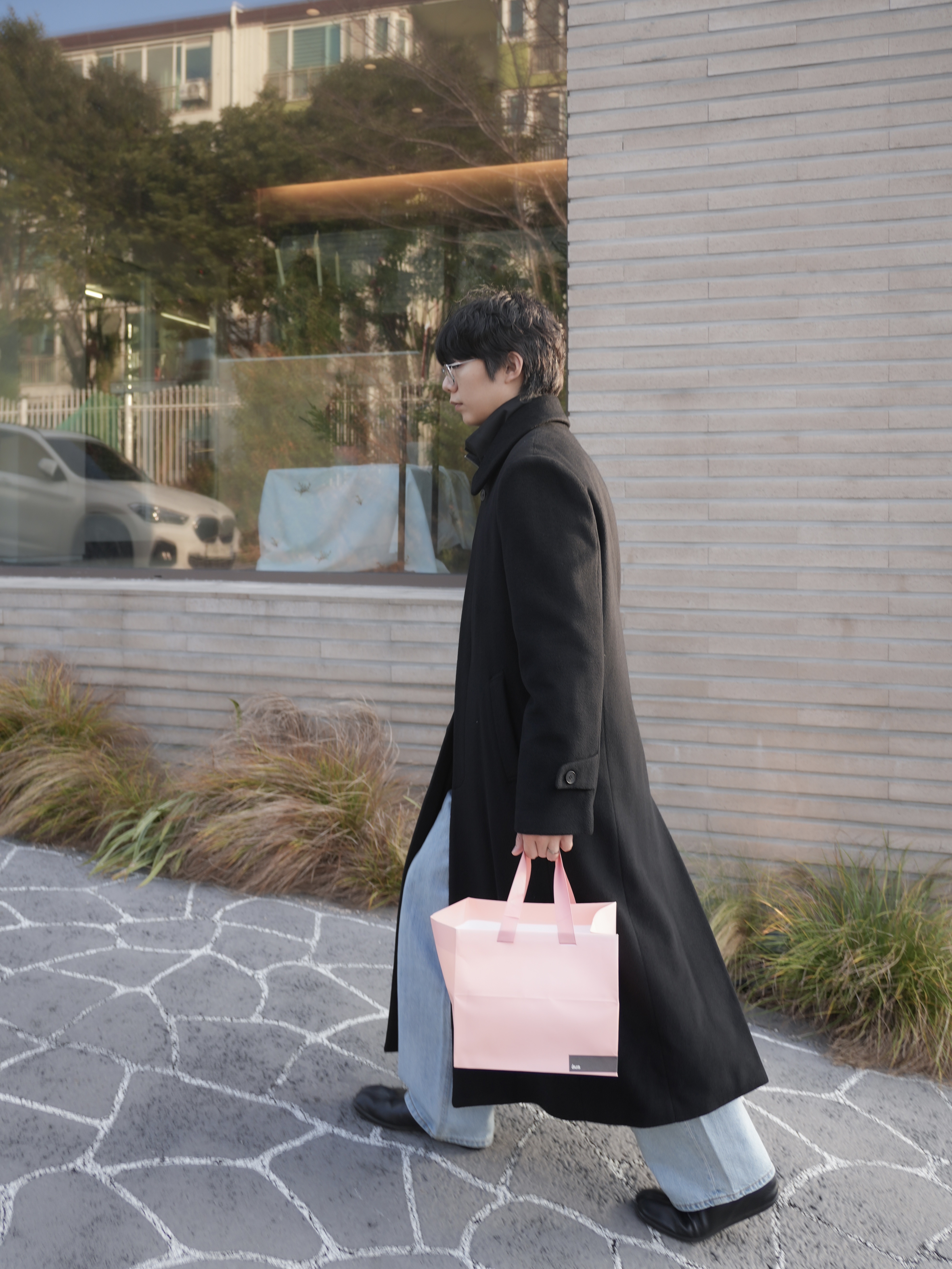 Maison Margiela Tabi Ankle Boots Black 착용 스타일 - 2