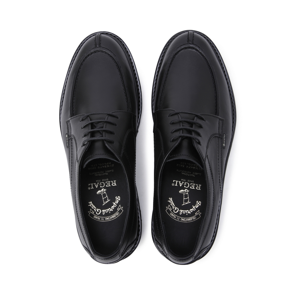 리갈 201 남성 고어텍스 Y팁 더비 블랙(REGAL Men’s GORE-TEX 201 Y-Tip Derby Shoes Black) - 4