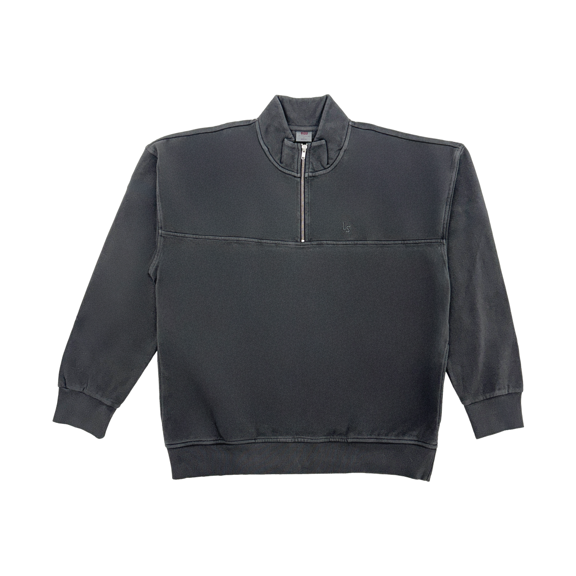 리바이스 마리나 쿼터집 스웨트셔츠 그레이