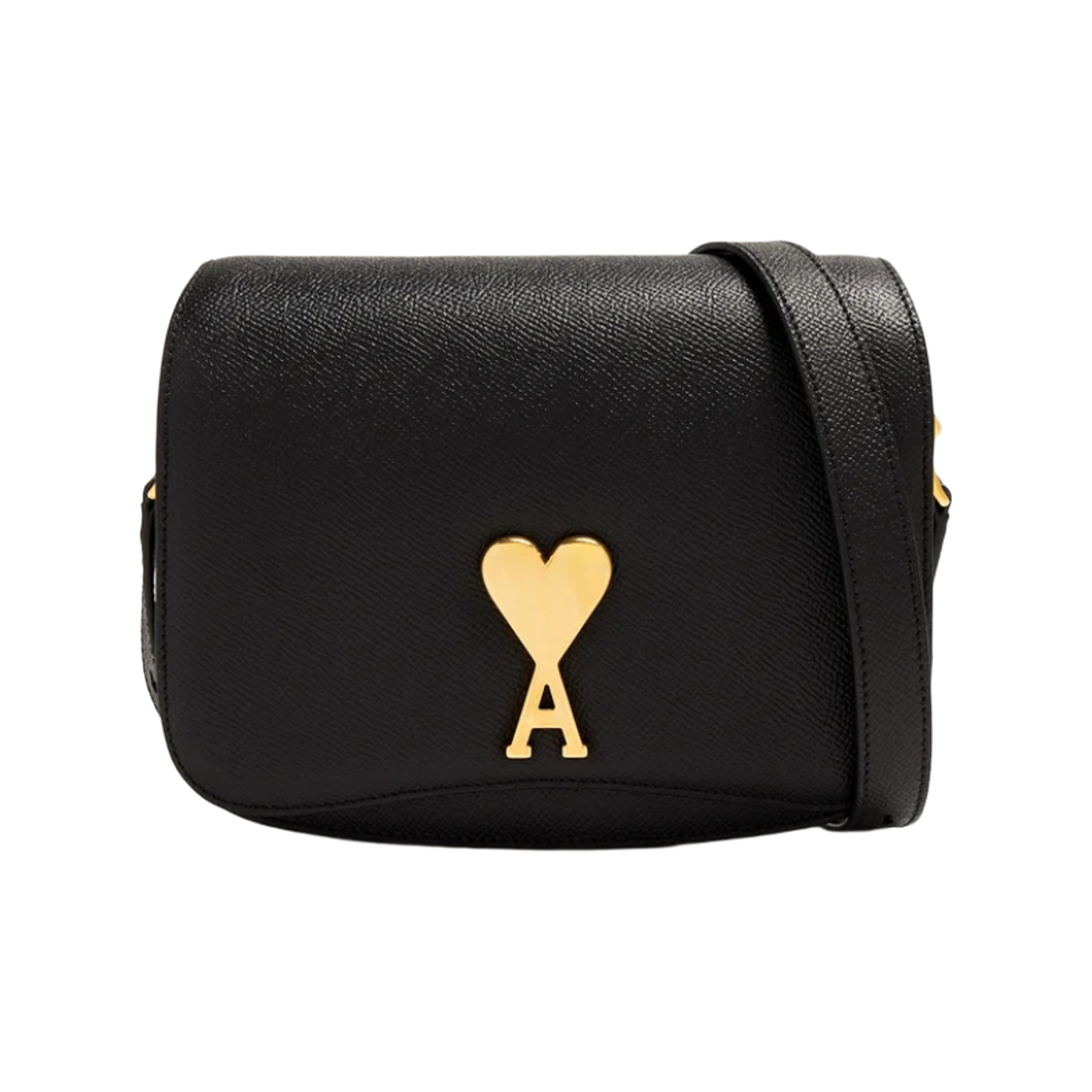 ULL005-AL0036-001 AMI de Coeur Small Paris Bag Black Gold