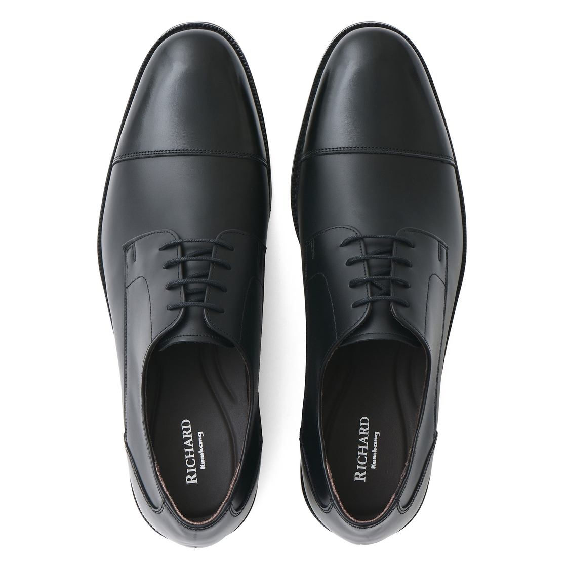 리차드 남성 소가죽 정장화 블랙(Richard Men’s Cowhide Dress Shoes Black) - 4