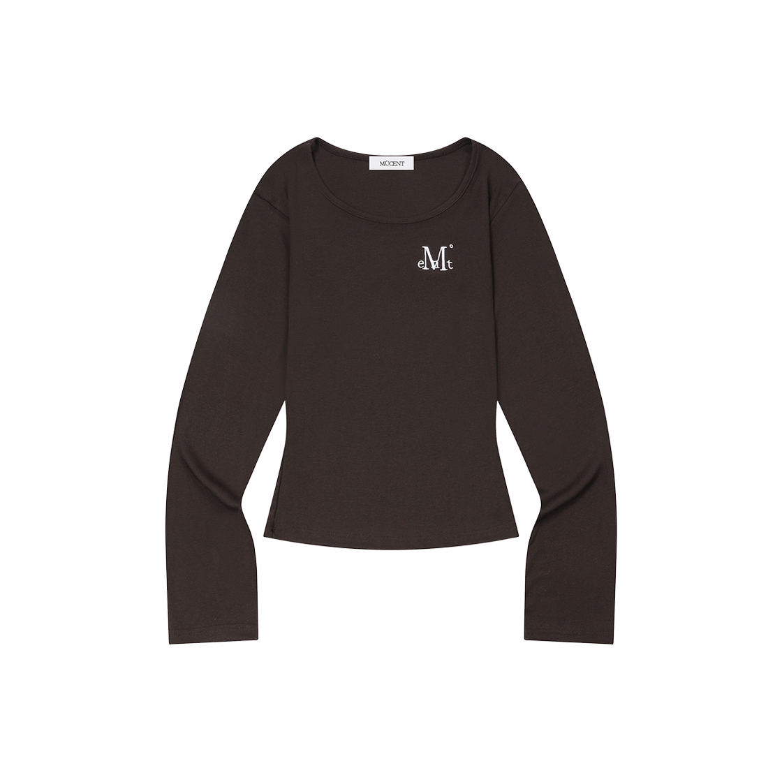 P0000BGL MUCENT Chaety Slim Fit R-Neck T (6Color) Brown