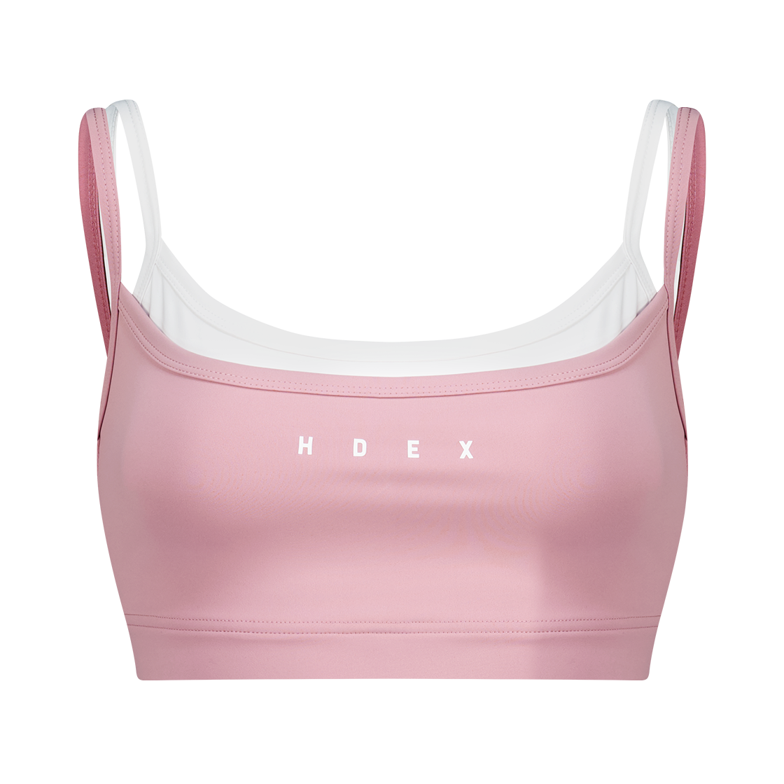 H253WCSBT02IPK HDEX Light Support Layered Bra Top Indi Pink