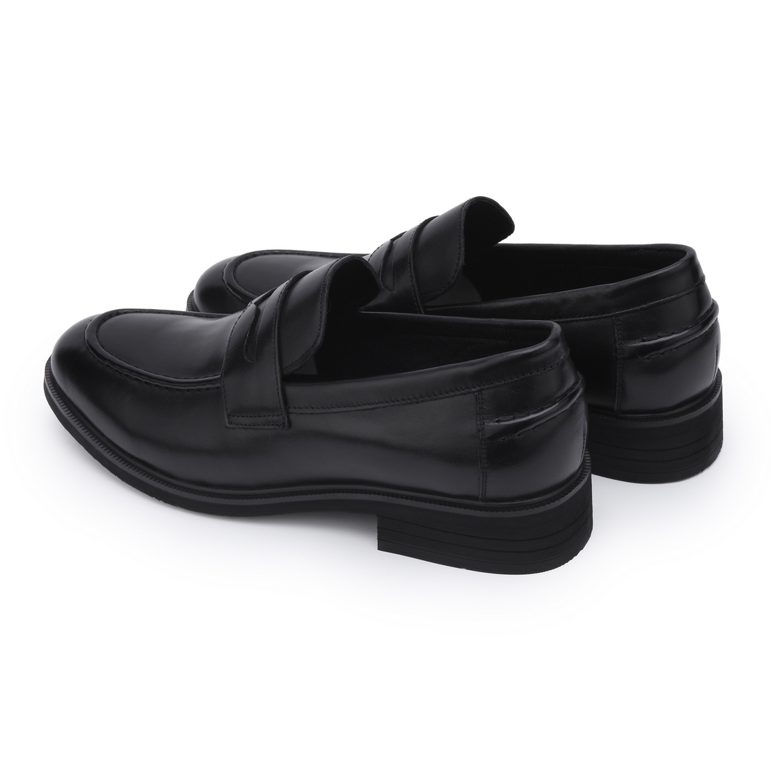 리차드 남성 키높이 페니로퍼 블랙(Richard Men’s Penny Loafer Elevator Shoes Black) - 5