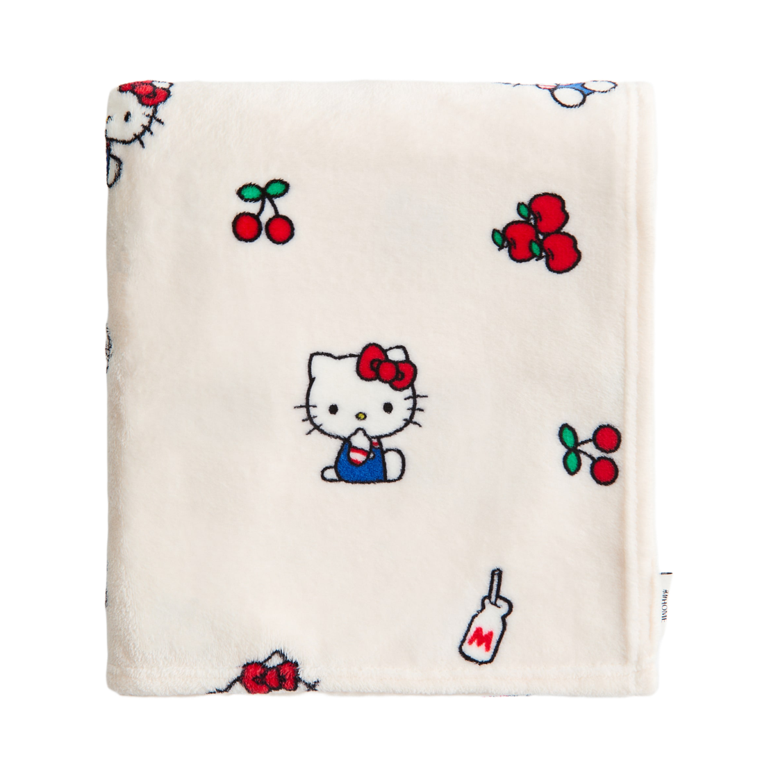 에이치앤엠 x 산리오 헬로 키티 패턴 플리스 블랭킷 라이트 베이지(H&M x Sanrio Hello Kitty Patterned Fleece Blanket Light Beige)