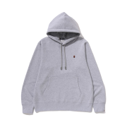 BAPE One Point Regular Fit Pullover Hoodie Gray