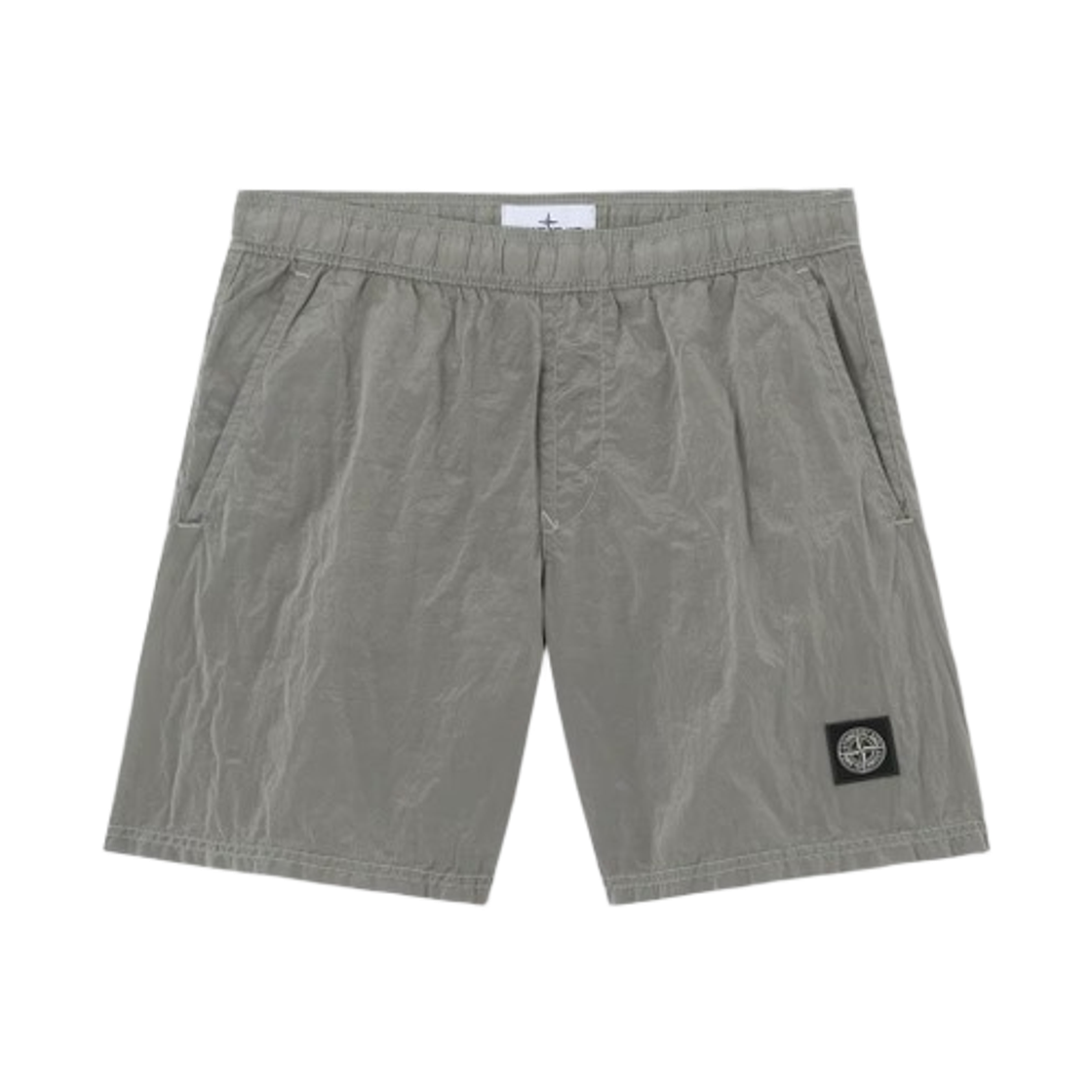 L1S15B1000-04S0043-V0061 Stone Island B100004 Nylon Metal in Econyl Regular Fit Mid Length Swim Shorts with Pockets Pearl Grey - 26SS