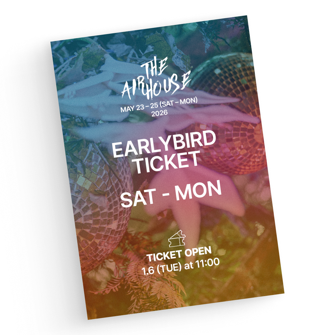 디에어하우스 얼리버드 티켓 (토-월)(The Air House Earlybird Ticket (Sat - Mon))
