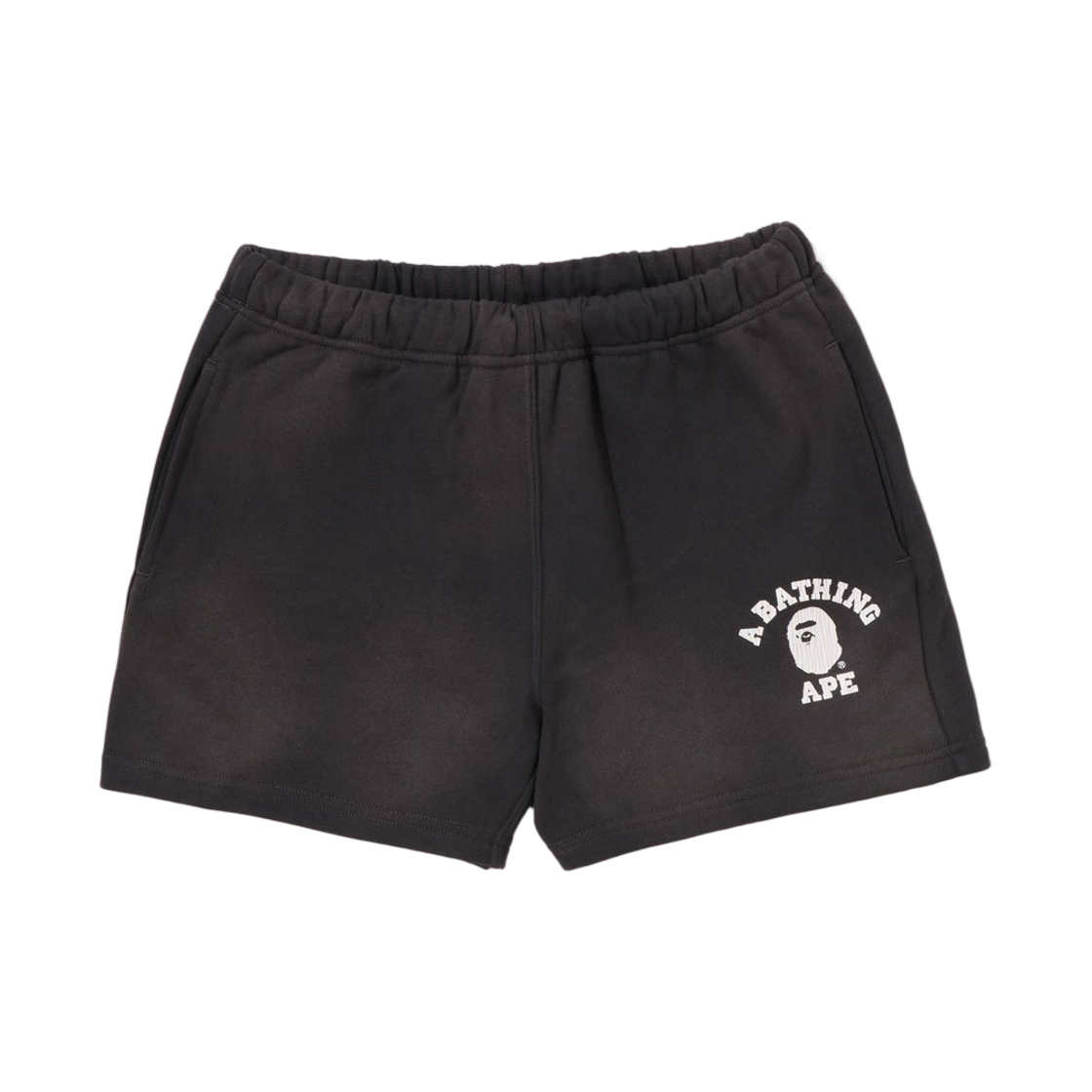 - (W) BAPE Vintage Washed College Sweatshorts Charcoal