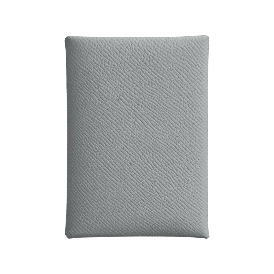 H083035CKP0 Hermes Calvi Duo Compact Card Holder Epsom & Palladium Gris Pantin