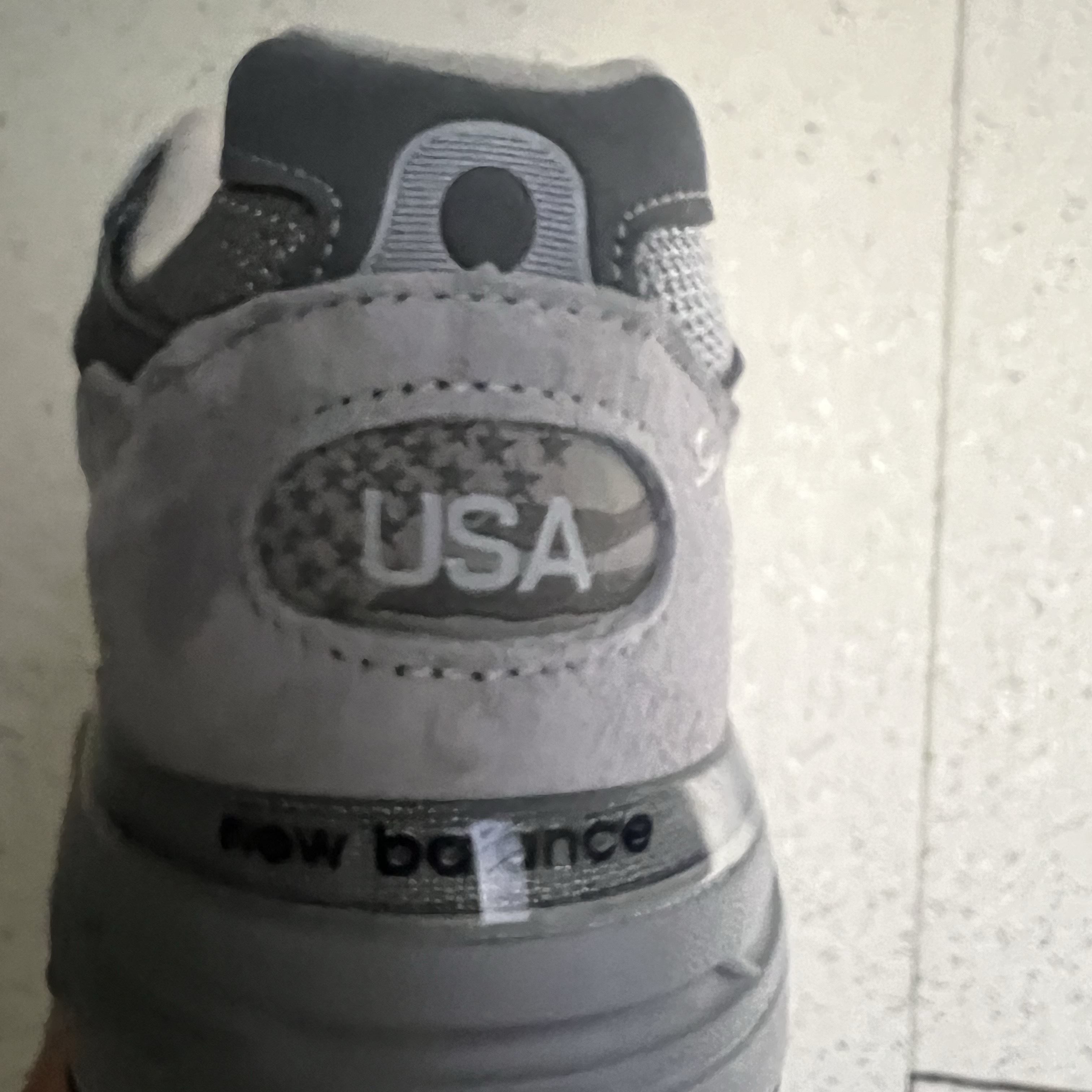 New Balance 993 Made in USA Grey - 2E Wide 착용 스타일 - 2