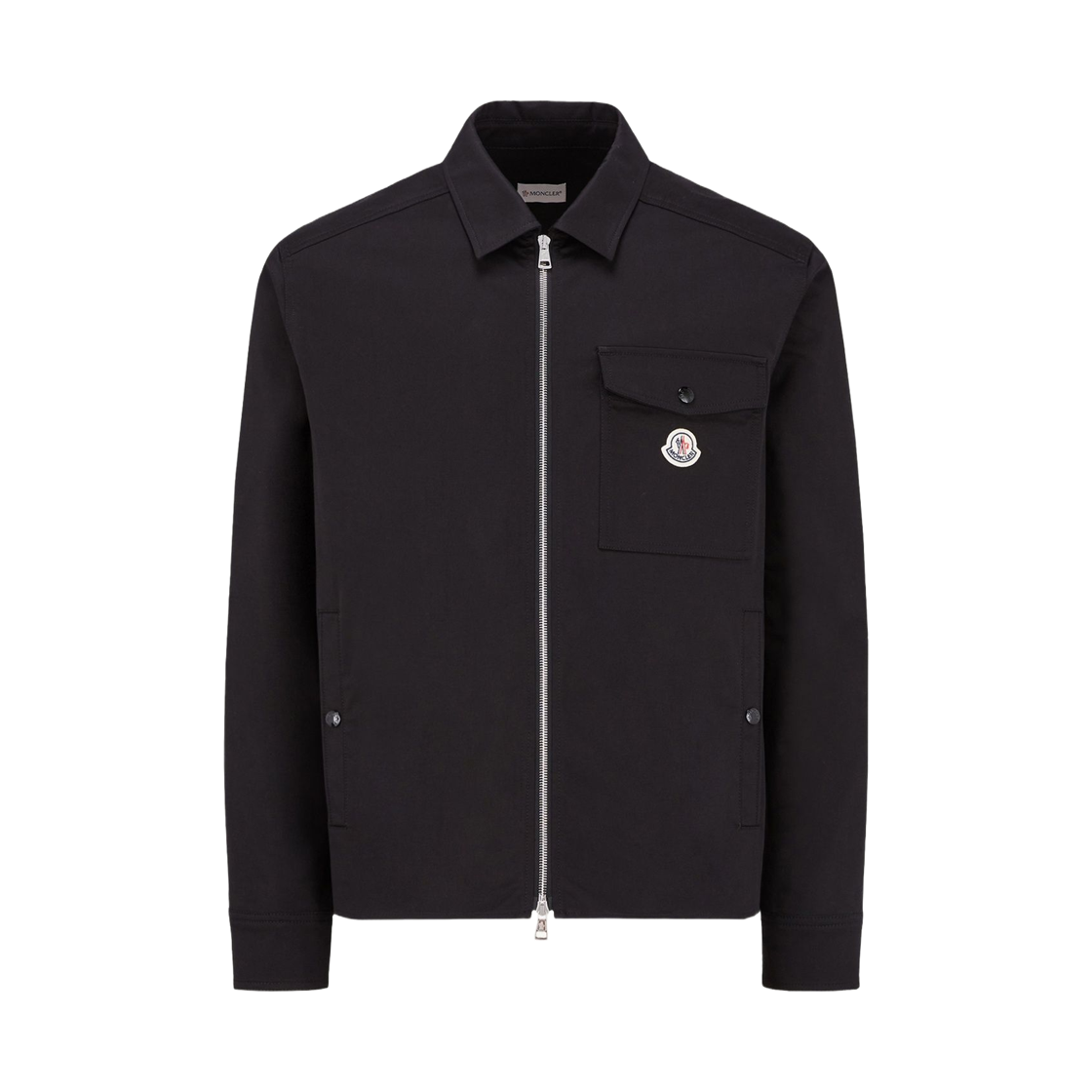 L1-091-2F00023-57448-999 Moncler Cotton Blend Gabardine Shirt Jacket Black - 26SS