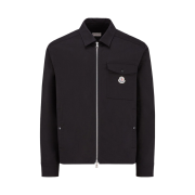 Moncler Cotton Blend Gabardine Shirt Jacket Black - 26SS