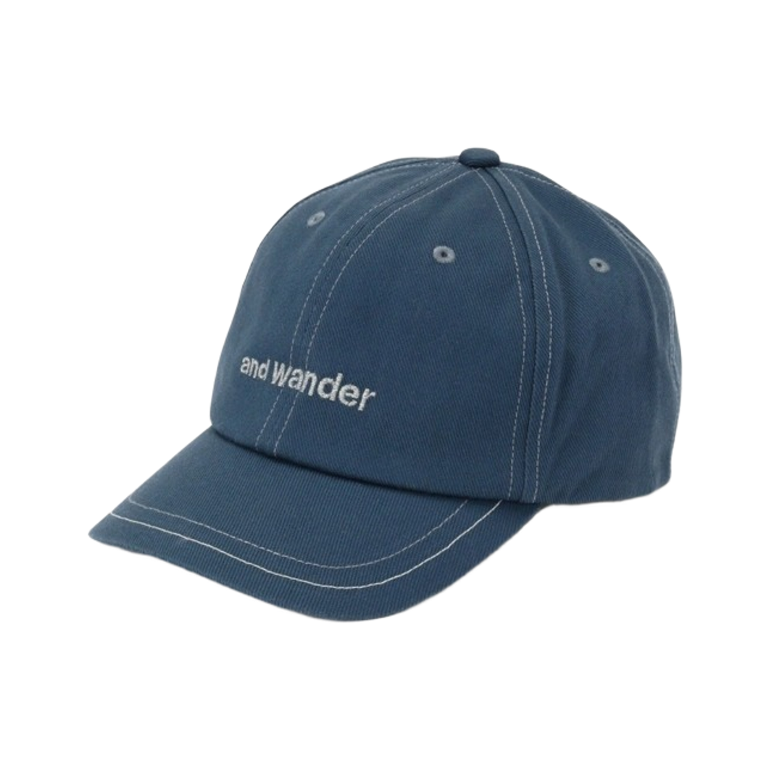 앤드 원더 코튼 트윌 캡 블루(And Wander Cotton Twill Cap Blue)
