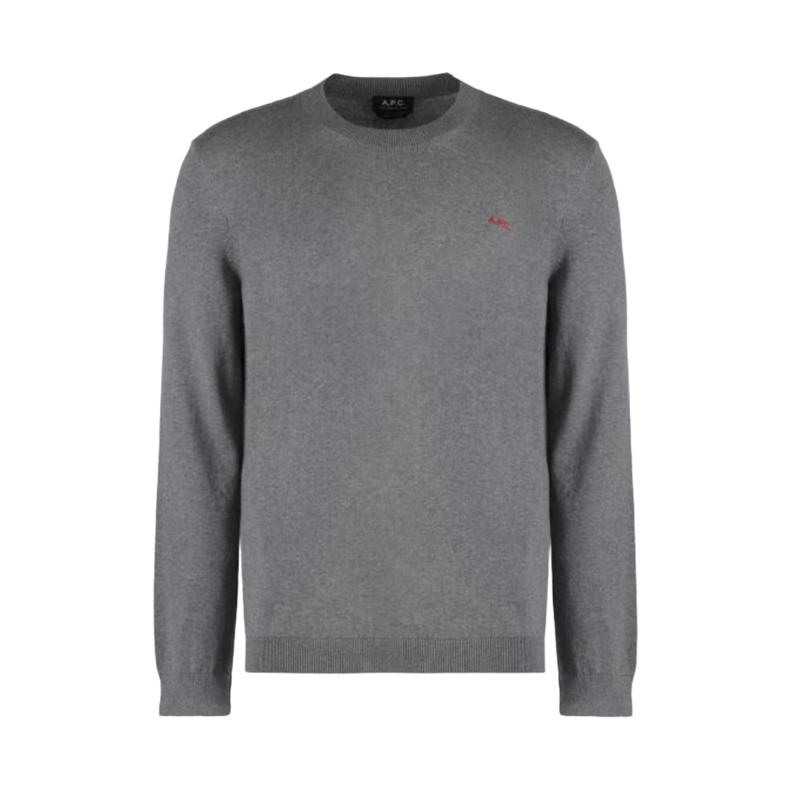아페쎄 아미르 로고 니트 헤더 그레이(A.P.C. Amir Logo Knit Heather Grey) - 1