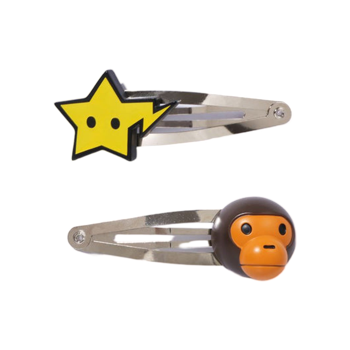 - (Kids) BAPE Baby Milo Sta Hair Clip Set Yellow