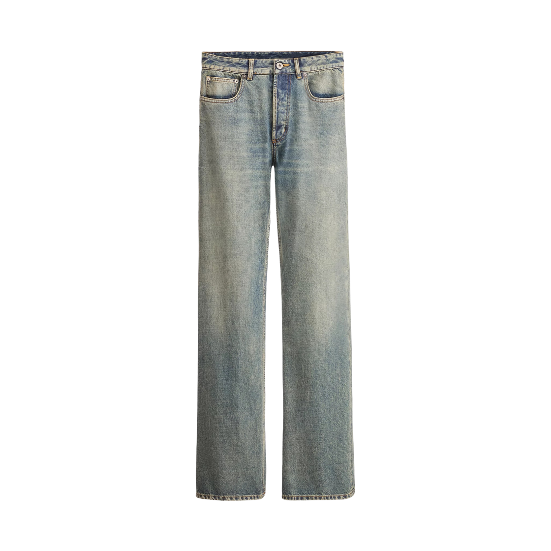 (W) 디올 코튼 데님 플레어 진 블루((W) Dior Cotton Denim Flared Jeans Blue)