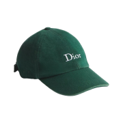 Dior Stonewashed Cotton Cap Green