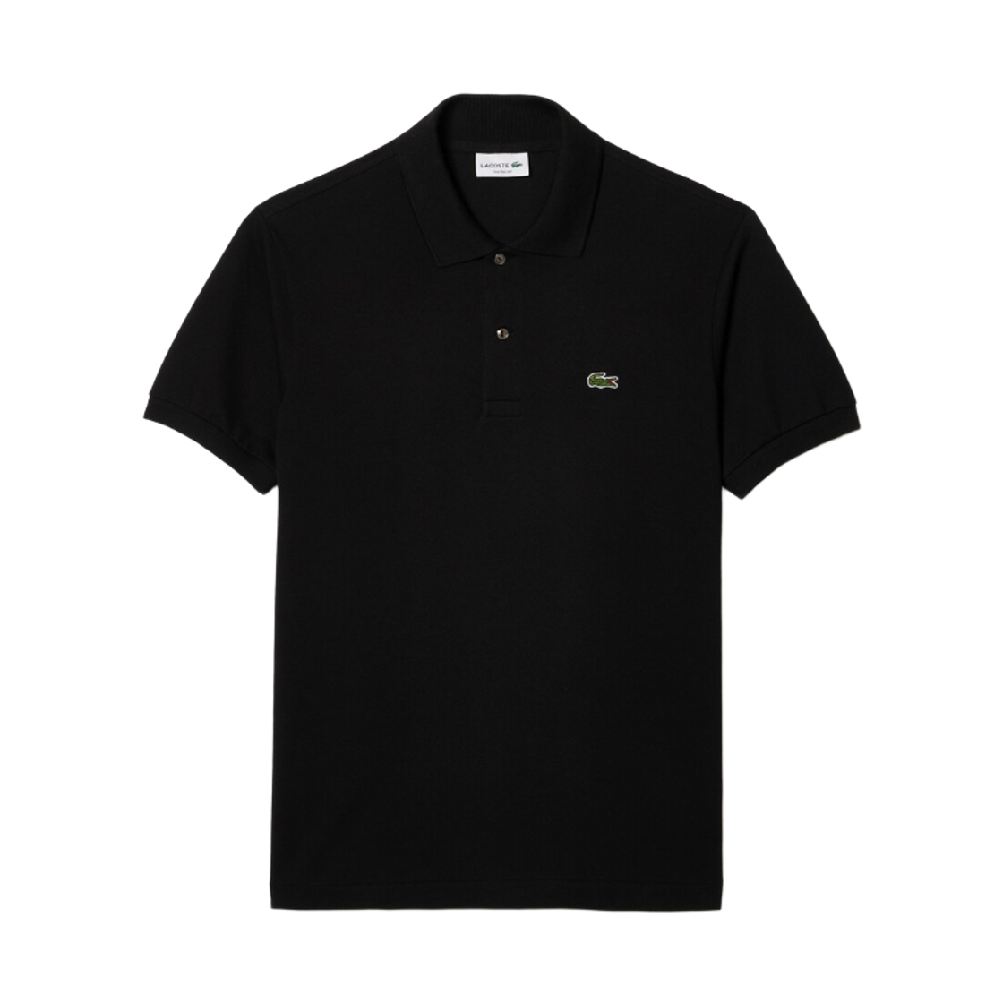 라코스테 클래식 핏 숏슬리브 폴로 셔츠 블랙(Lacoste Classic Fit Short Sleeve Polo Shirt Black)