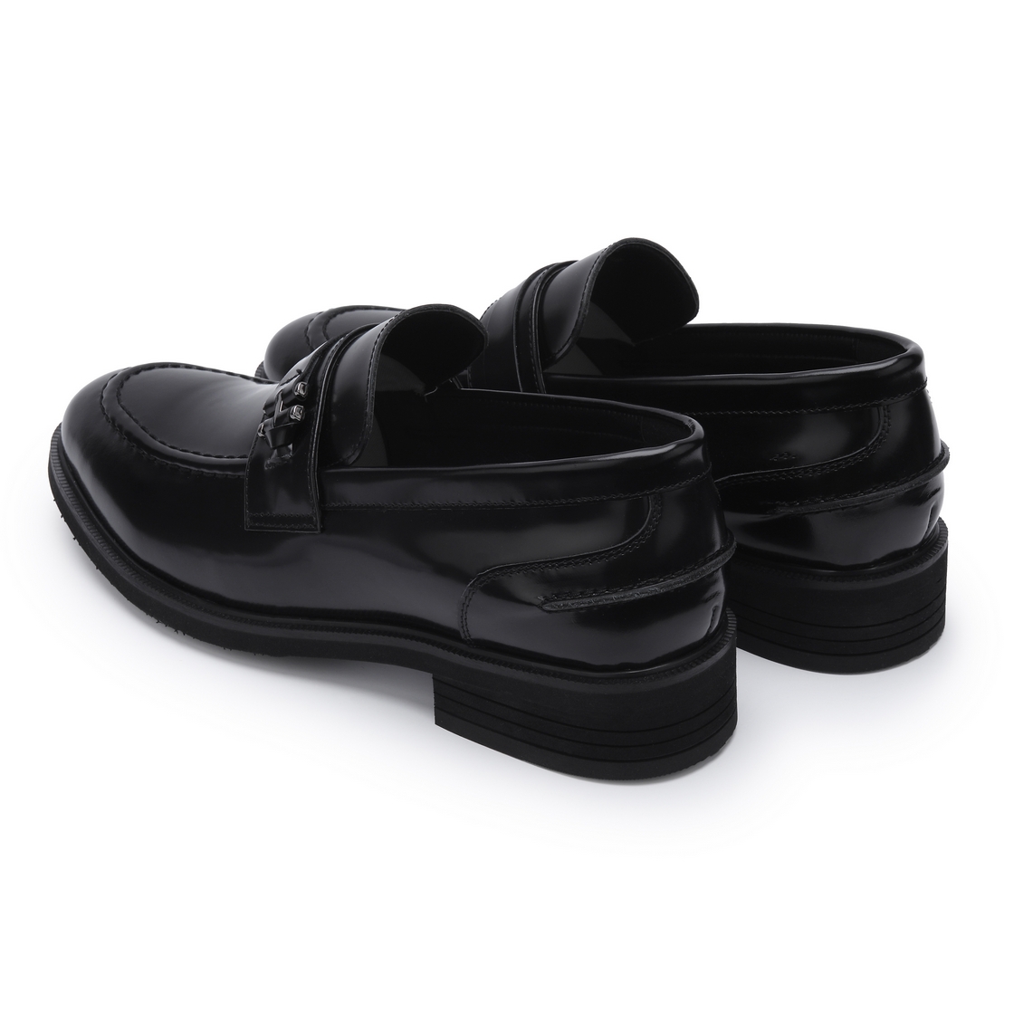 리차드 남성 등장식 로퍼 블랙(Richard Men’s Dress Loafers Black) - 5