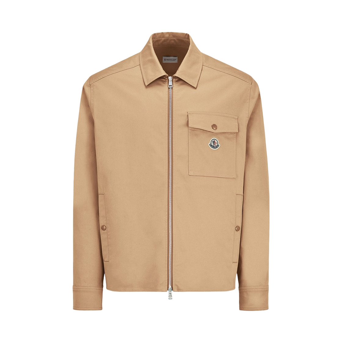L1-091-2F00023-57448-248 Moncler Cotton Blend Gabardine Shirt Jacket Beige - 26SS