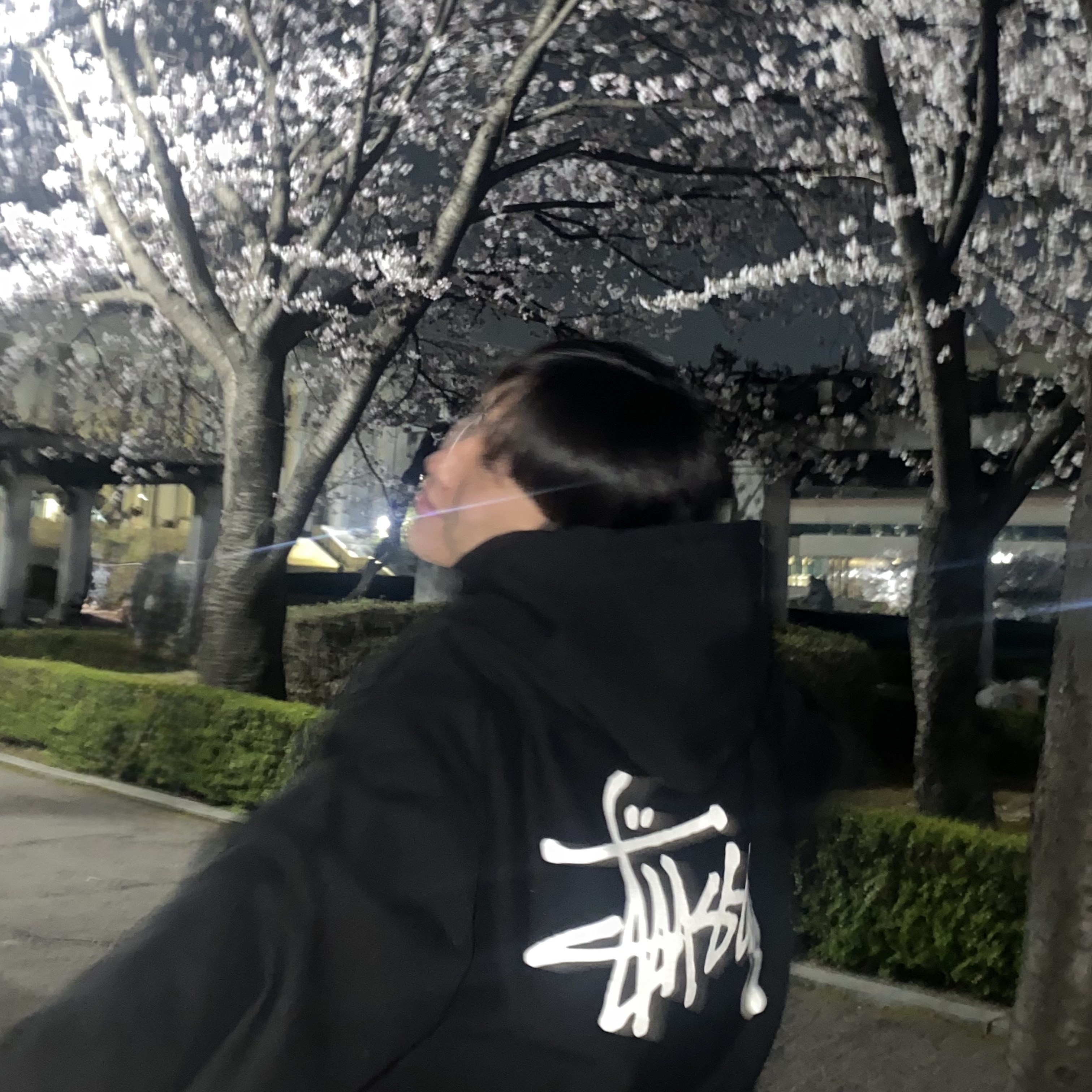 Stussy Basic Stussy Hoodie Black 2023 착용 스타일 - 1