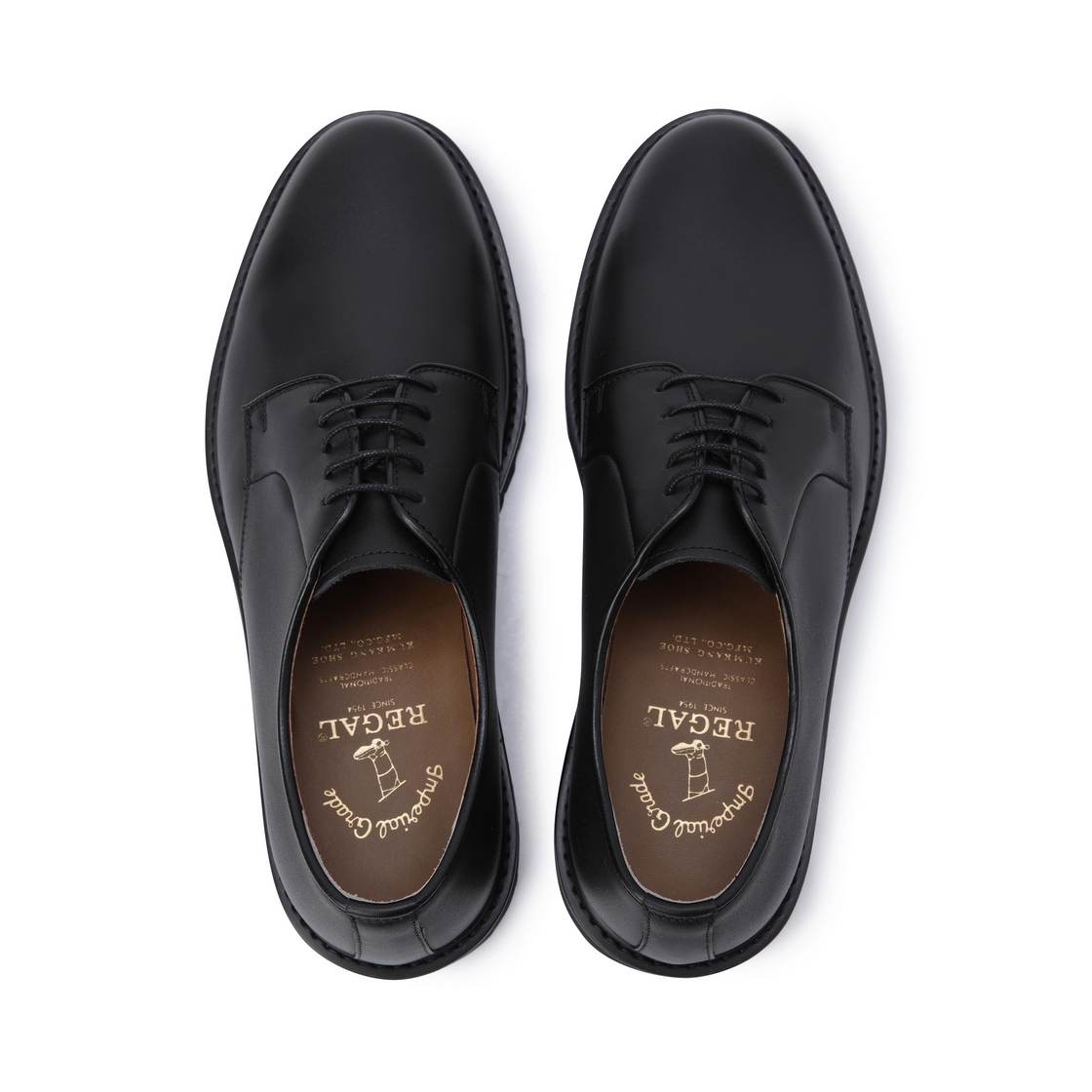리갈 201 LIGHT 남성 플레인 더비 블랙(REGAL Men’s 201 LIGHT Plain-Toe Derby Shoes Black) - 4