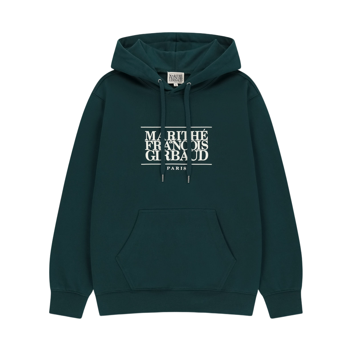 - Marithe Francois Girbaud Classic Logo Hoodie Dark Teal