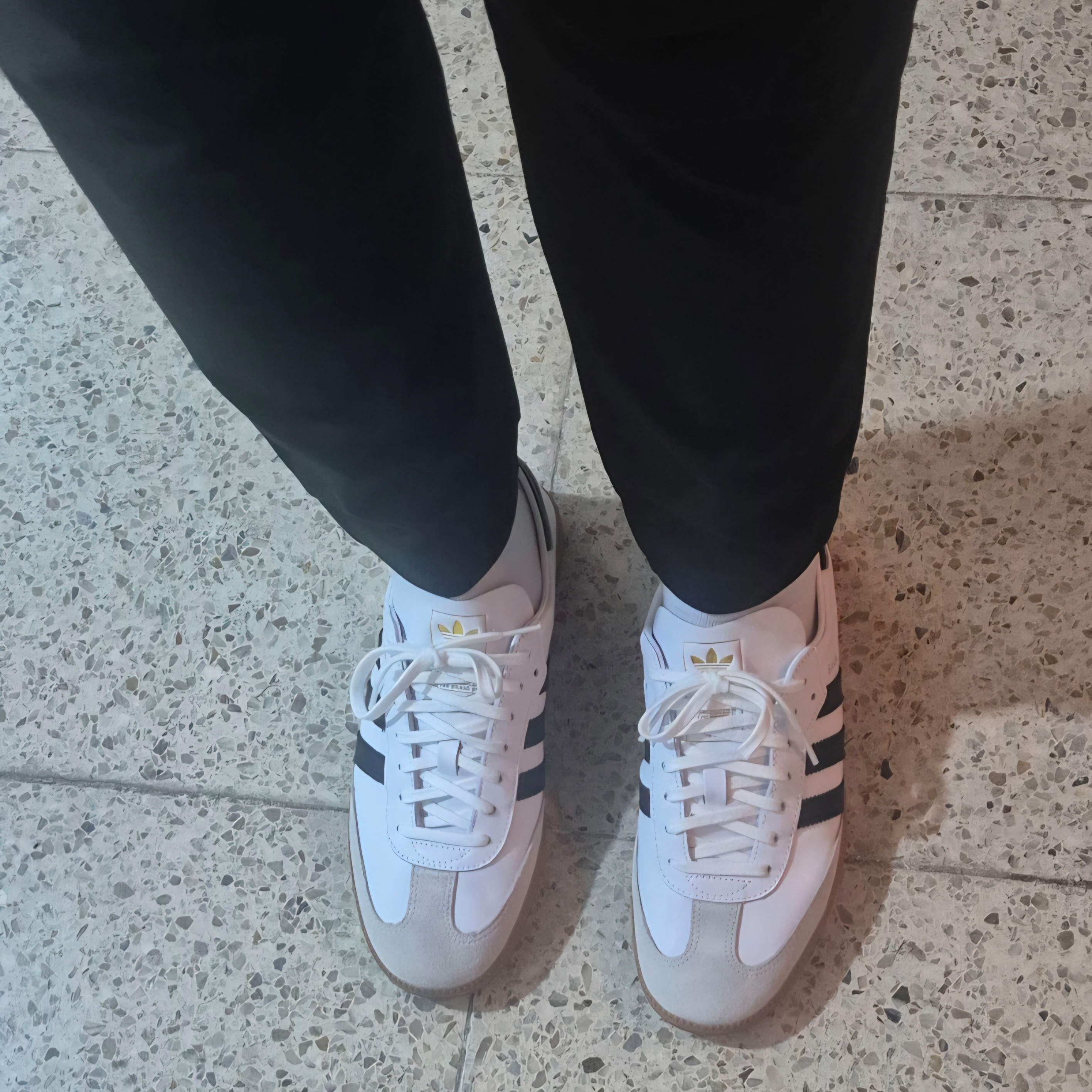 Adidas Samba Decon Cloud White 착용 스타일