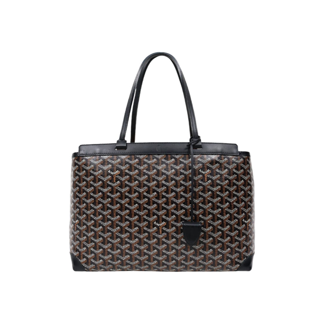 고야드 블랙 캔버스 벨샤스 PM 숄더백 D-A45213(Goyard Black Canvas Belshasse PM Shoulder Bag D-A45213)