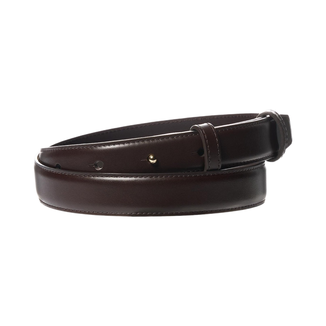 478707-38 (W) Uniqlo C Leather Belt Dark Brown - JP