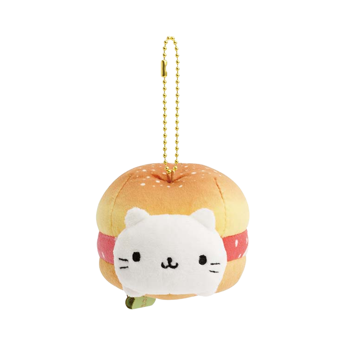 산엑스 플러시 키링 냥냥냥코 햄버거(San-X Plush Keyring Nyan Nyan Nyanko Hamburger)