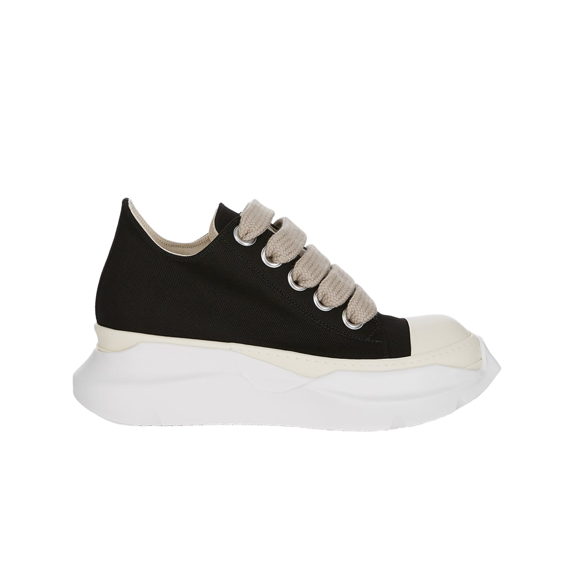 DU02E7845DOW2-911 Rick Owens Drkshdw Concordians Jumbolace Abstract Low Sneakers Black Milk