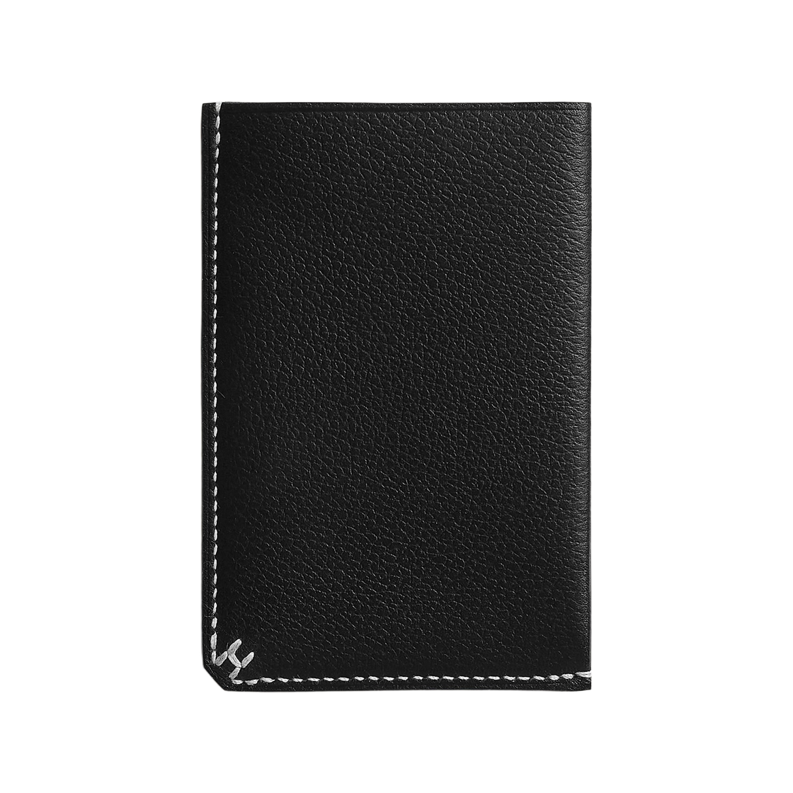 H085912CA89 Hermes H Sellier Card Holder Evergrain Calfskin & Noir