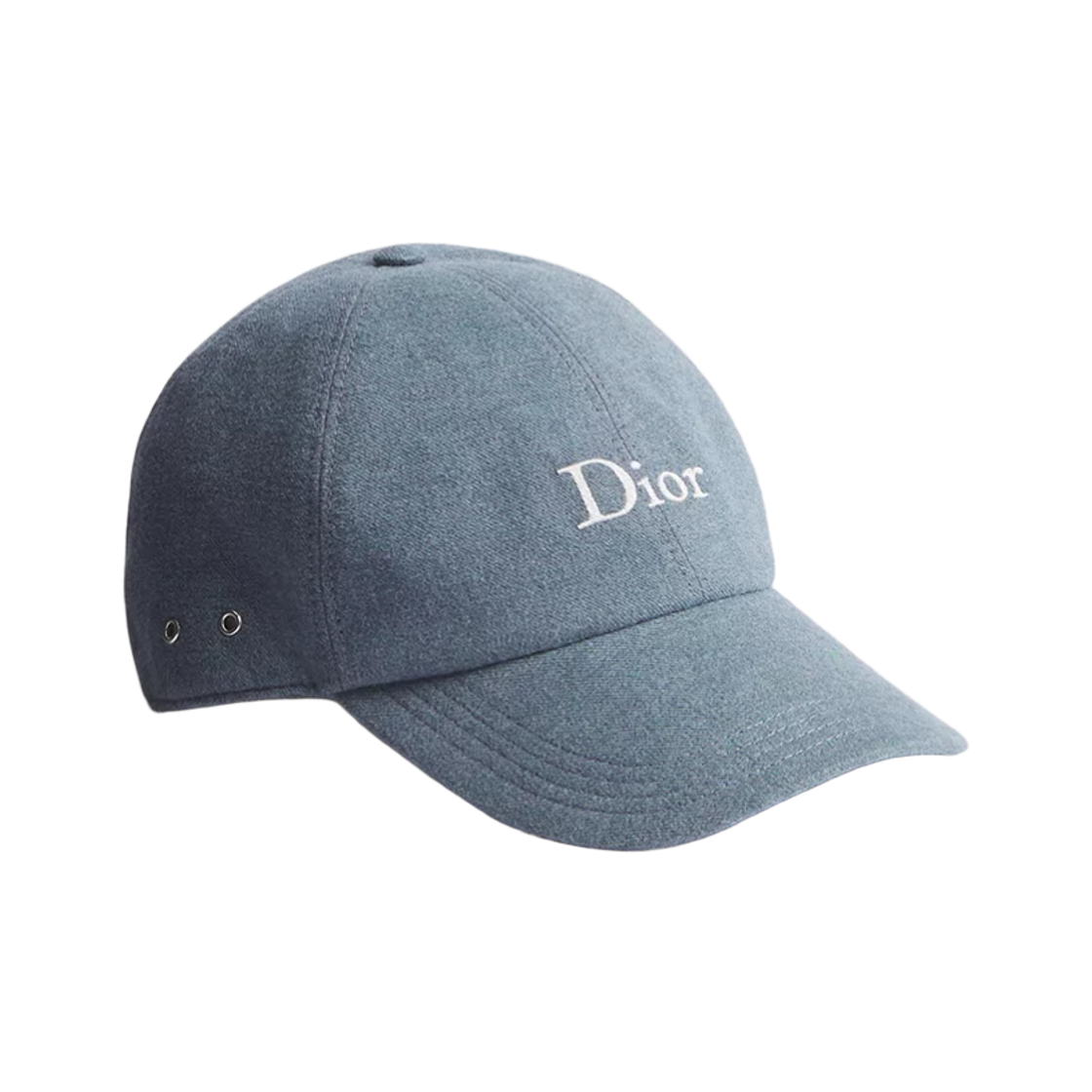 683C907B6520-C580 Dior Stonewashed Cotton Flannel Cap Blue