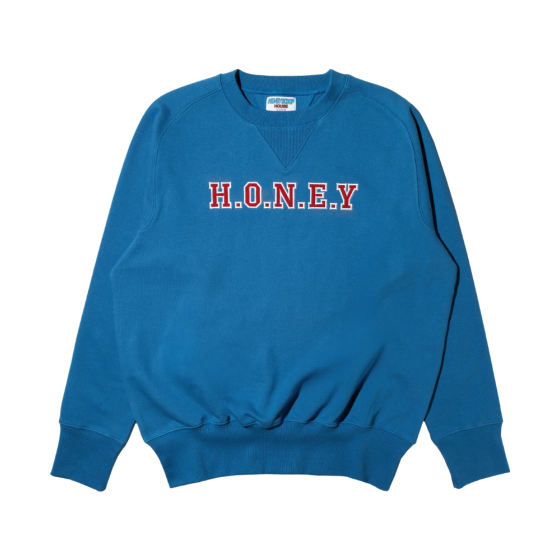 허니스쿱하우스 허니 크루 스웨트셔츠 블루(Honey Scoop House Honey Crew Sweatshirt Blue)