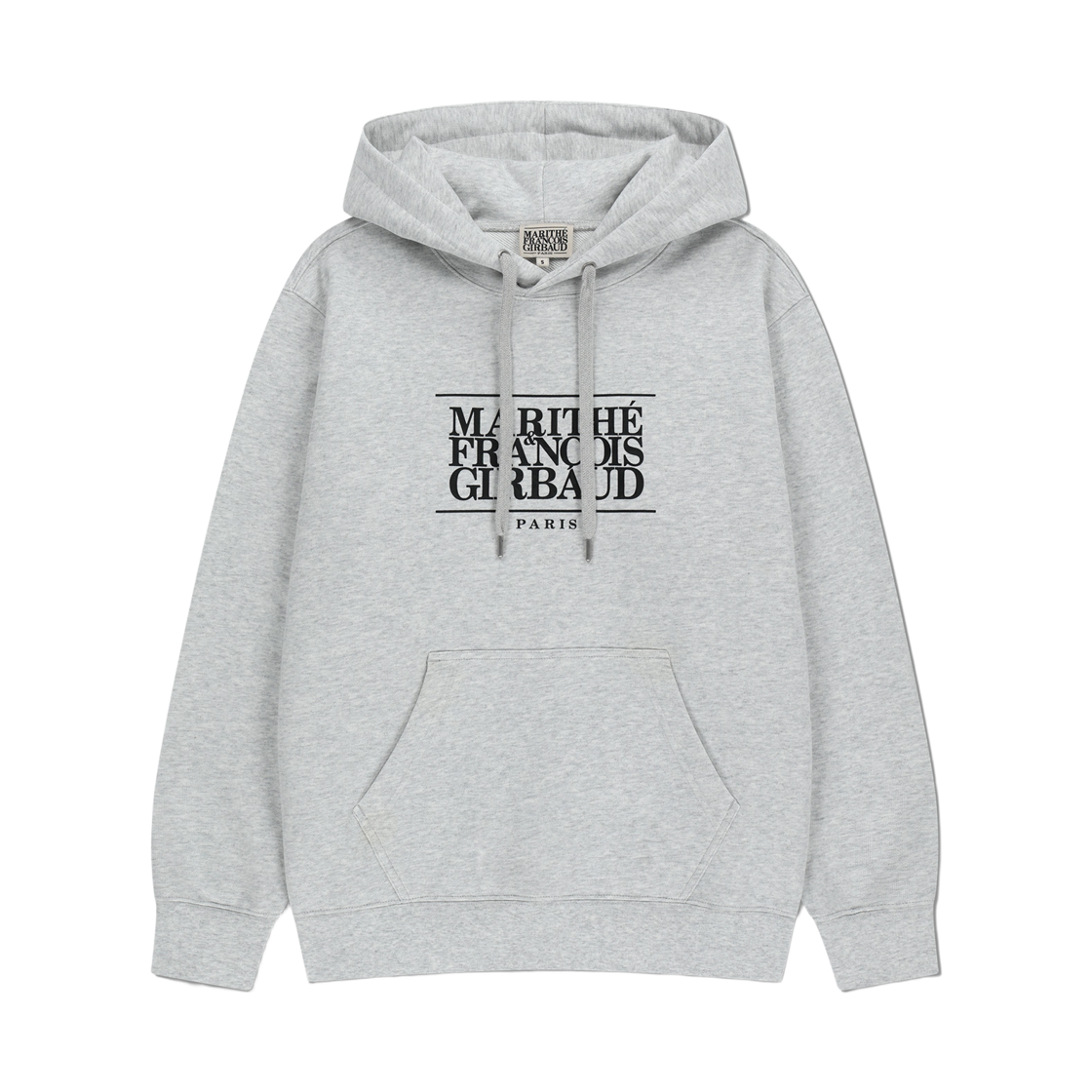 - Marithe Francois Girbaud Classic Logo Hoodie Light Heather Gray