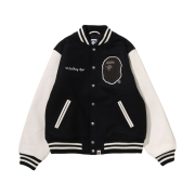 BAPE Univ Varsity Jacket Black