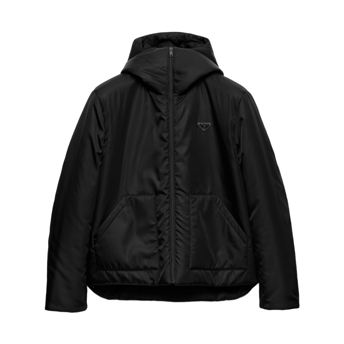 프라다 리나일론 후드 자켓 블랙(Prada Re-Nylon Hooded Jacket Black) - 1