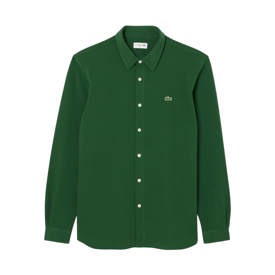 라코스테 슬림핏 코튼 피케 셔츠 파인 그린(Lacoste Slim Fit Cotton Pique Shirt Pine Green)