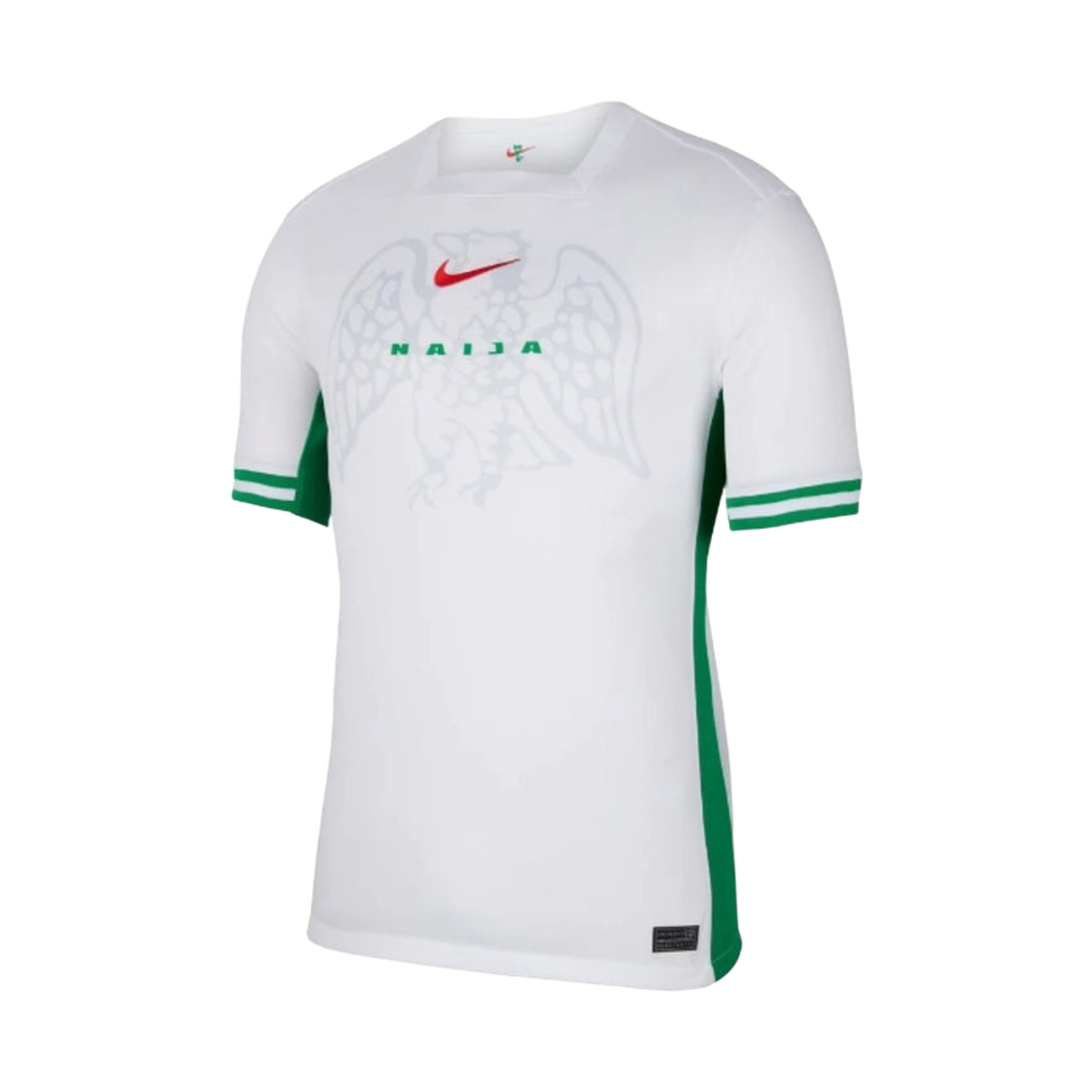 나이키 나이지리아 2024 스타디움 홈 드라이핏 풋볼 레플리카 셔츠 화이트 럭키 그린 (FQ8837-100) (논 마킹 버전)(Nike Nigeria 2024 Stadium Home Dri-Fit Football Replica Shirt White Lucky Green (FQ8837-100) (Non Marking Ver.)) - 1