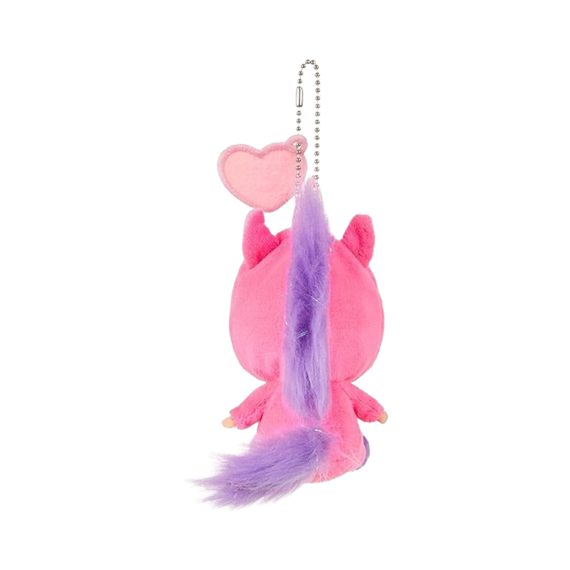 몬치치 x 시나코 베비치치 SS 빅 페이스 유니콘 키 체인 핑크(Monchhichi x Shinako Bebichhichi SS Big Face Unicorn Key Chain Pink) - 2