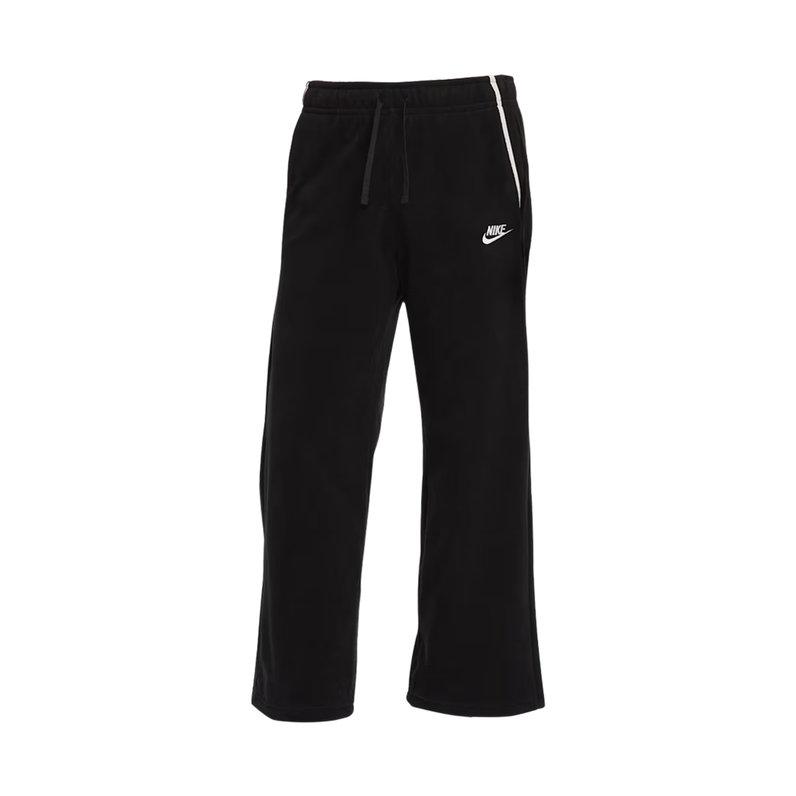 HV2728-010 (W) Nike NSW Club Fleece Mid Rise Wide Leg Cozy Pants Black College Grey - Asia
