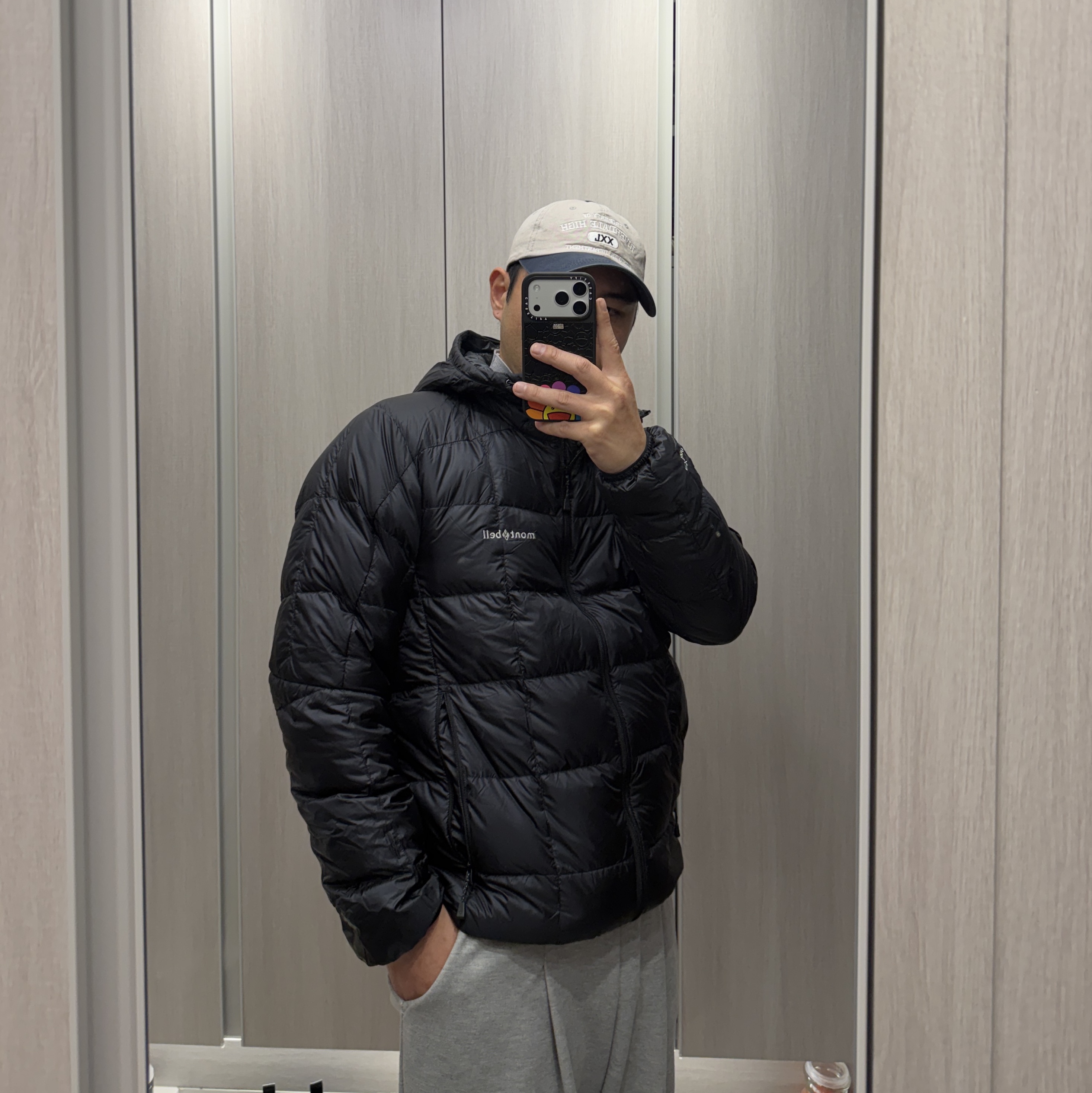 Montbell Superior Down Parka Black 착용 스타일 - 2