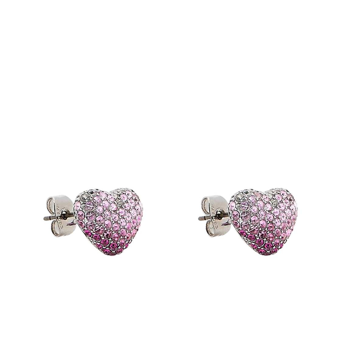 (W) 마크 제이콥스 더 하트 벌룬 파베 이어링 실버 로즈((W) Marc Jacobs The Heart Balloon Pave Earrings Silver Rose) - 2