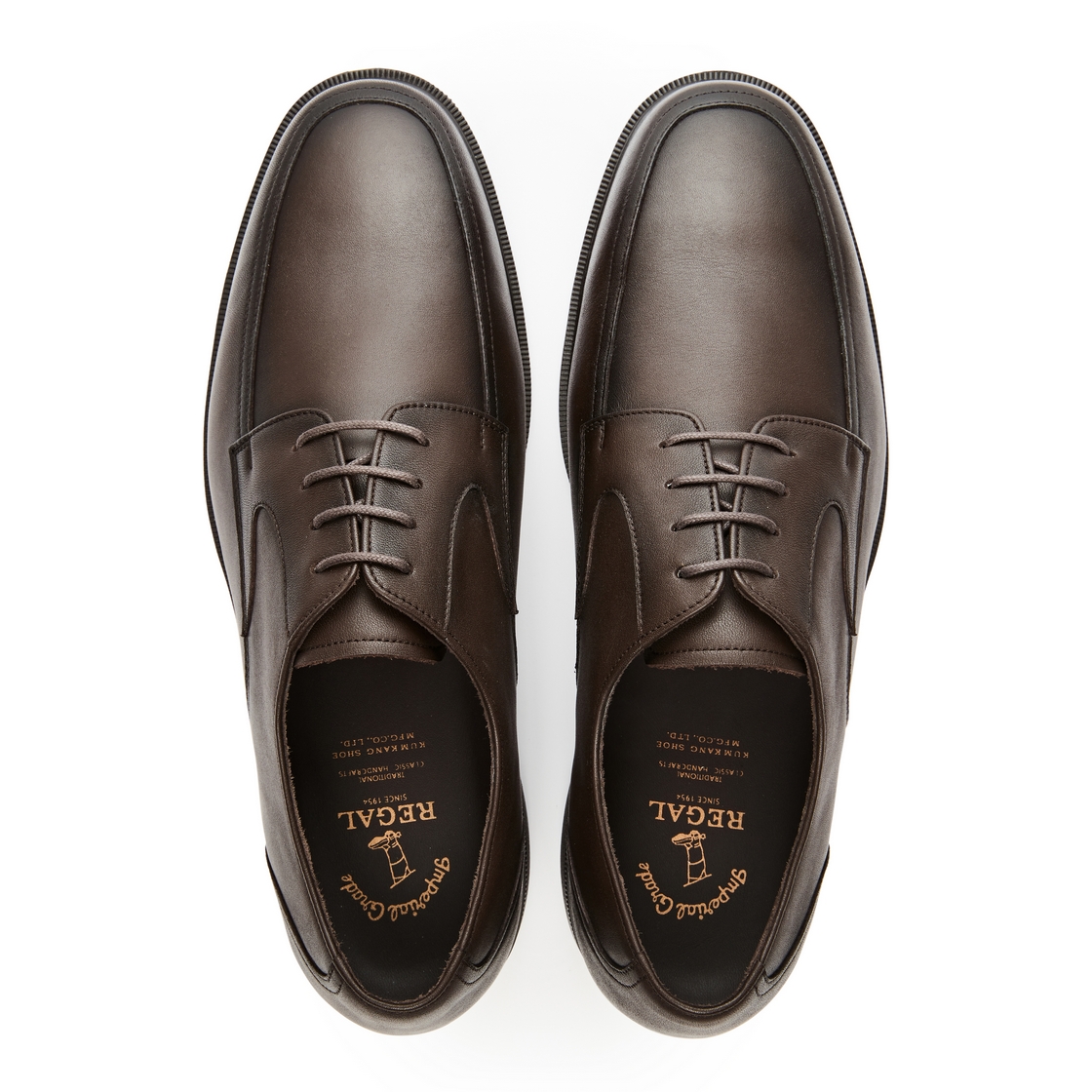 리갈 남성 고어텍스 유팁 더비 브라운(REGAL Men’s GORE-TEX U-Tip Derby Shoes Brown) - 4