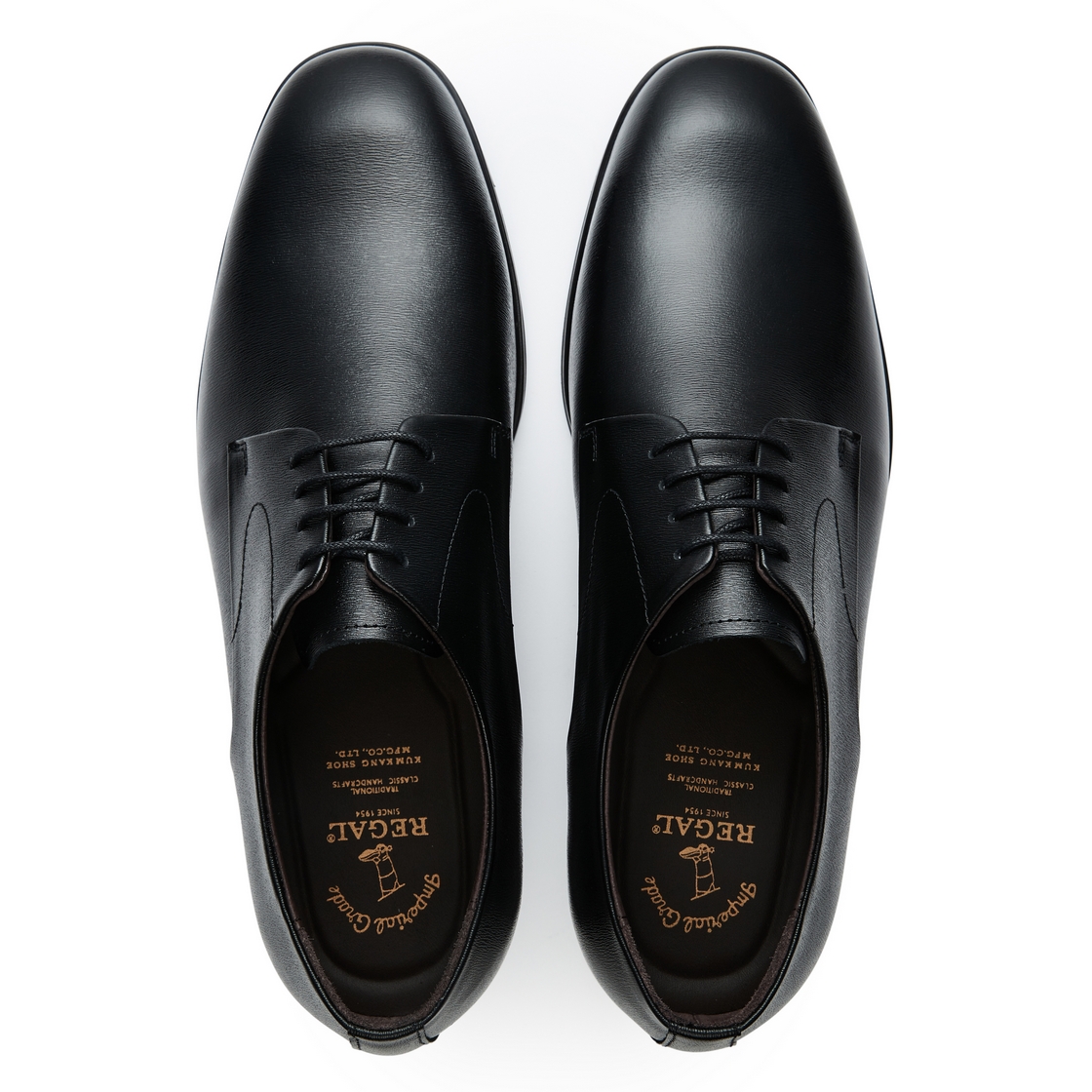리갈 남성 드레스 플레인 더비 블랙(REGAL Men’s Dress Plain-Toe Derby Shoes Black) - 4