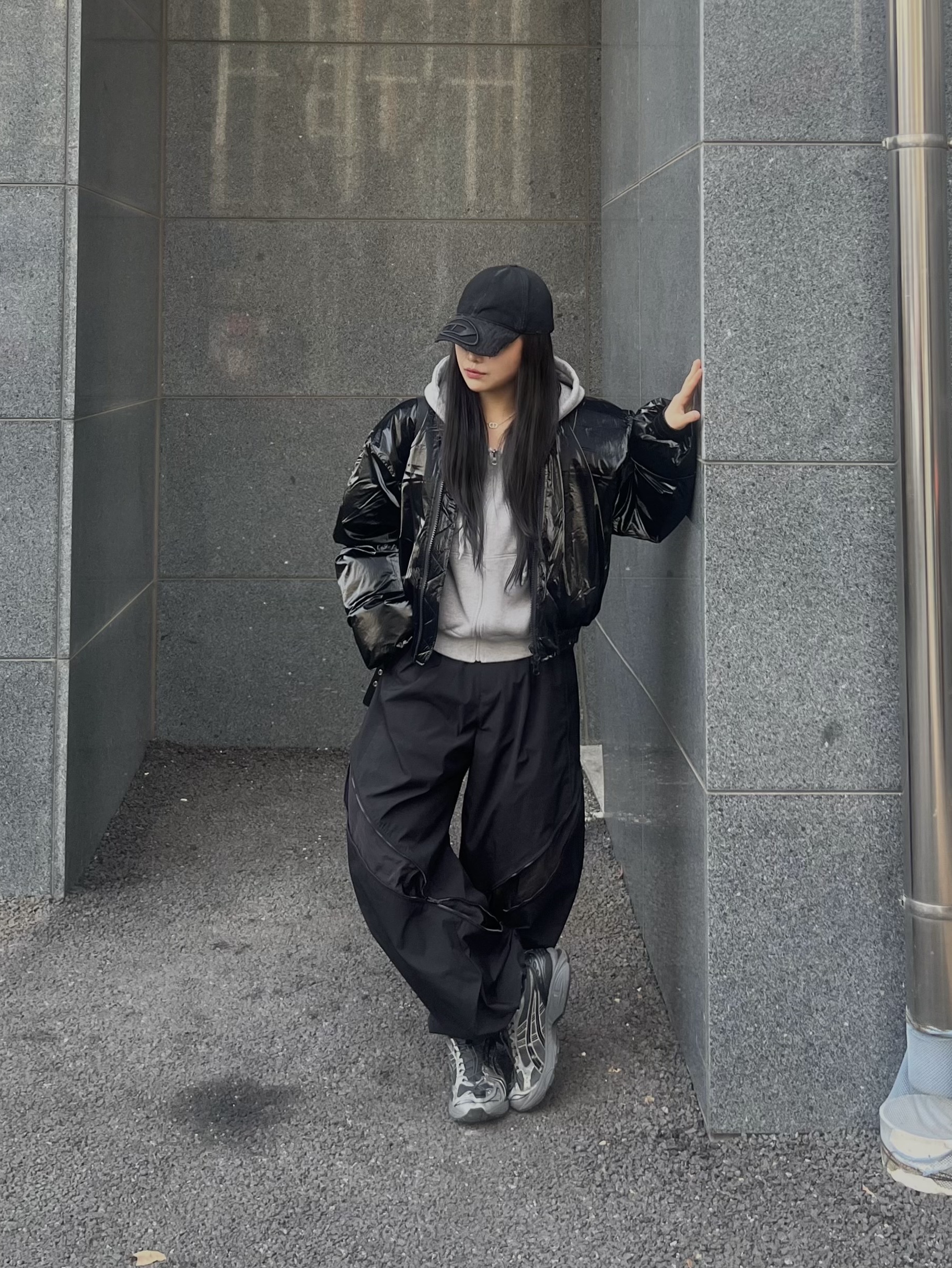 Diesel C-Ody Cap Black 착용 스타일 - 1