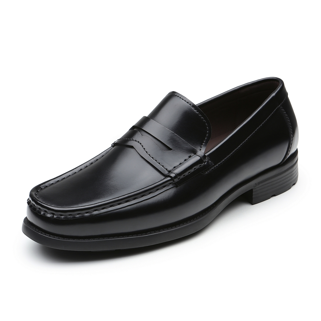 리차드 남성 스퀘어토 컴포트 페니로퍼 브라운(Richard Men’s Square-Toe Comfort Penny Loafers Brown) - 3