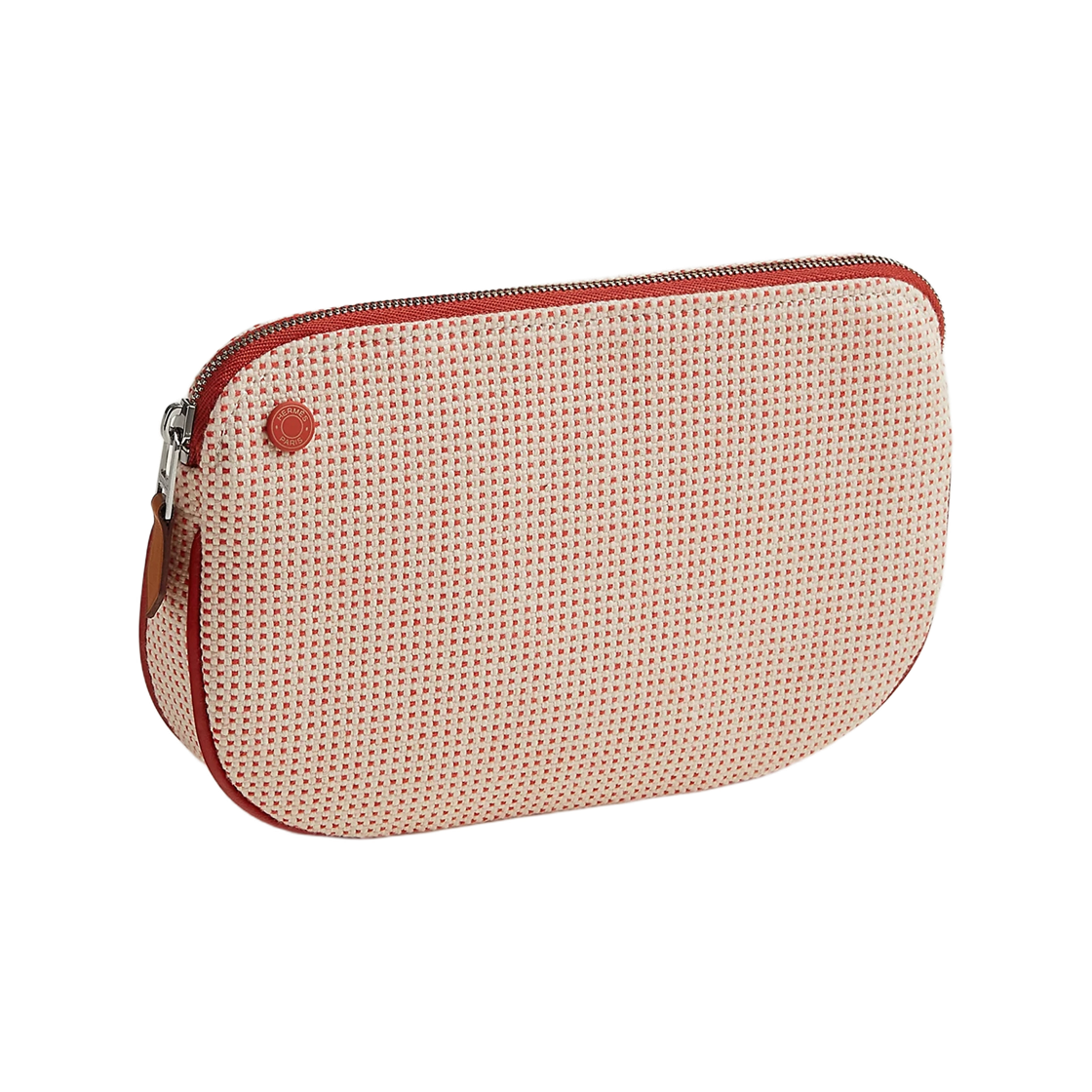 H103607M01 Hermes Echappee Case Tricolor H Canvas & Vermillon